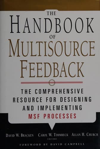 Tapa de The handbook of multisource feedback