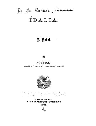 Tapa de Idalia