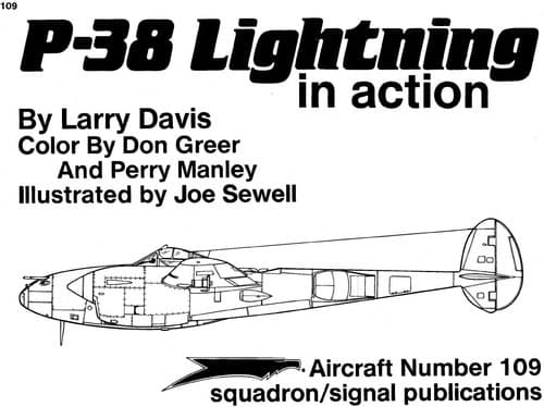 Tapa de P-38 Lightning in action