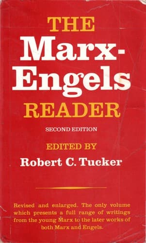 Tapa de Tucker Marx-Engels Reader
