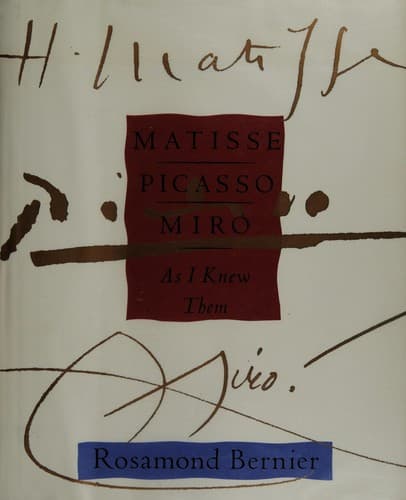 Tapa de Matisse, Picasso, Miró