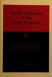 Tapa de Human resources in the urban economy