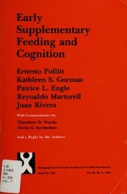 Tapa de Early supplementary feeding and cognition