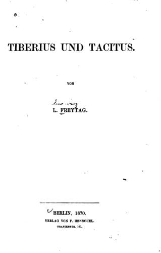 Tapa de Tiberius und Tacitus