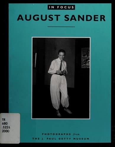 Tapa de August Sander