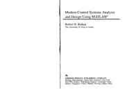 Tapa de Modern control systems analysis and design using MATLAB