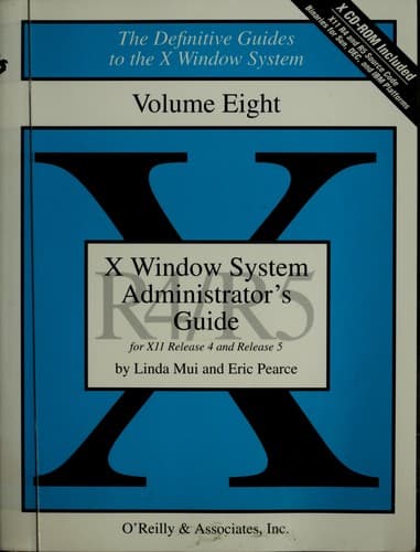 Tapa de X Window System Administrators' Guide