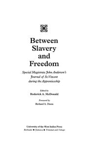 Tapa de Between slavery and freedom