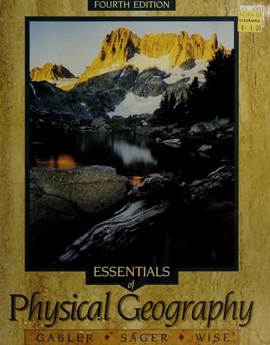 Tapa de Essentials of physical geography.