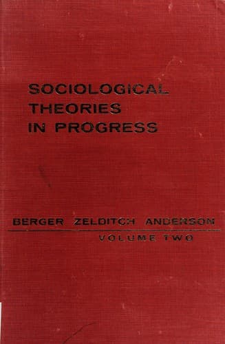 Tapa de Sociological theories in progress