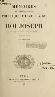 Tapa de Mémoires et correspondance politique et militaire