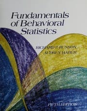 Tapa de Fundamentals of behavioural statistics