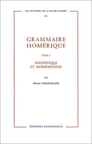 Tapa de Grammaire homérique