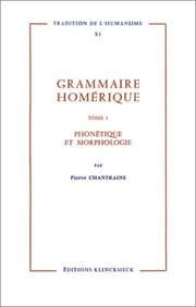 Tapa de Grammaire homérique