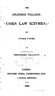 Tapa de The Splendid Village: Corn Law Rhymes; and Other Poems