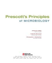 Tapa de Prescott's principles of microbiology