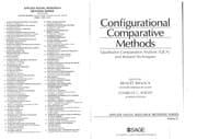 Tapa de Configurational comparative methods