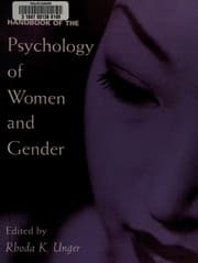 Tapa de Handbook of the psychology of women and gender