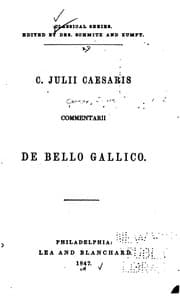 Tapa de C. Julii Caesaris Commentarii de bello Gallico