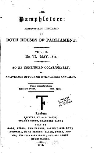 Tapa de Pamphleteer