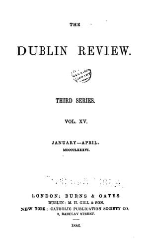 Tapa de The Dublin Review