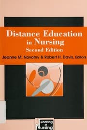 Tapa de Distance education in nursing
