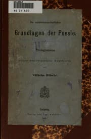 Tapa de Die naturwissenschaftlichen Grundlagen der Poesie: Prolegomena einer ..