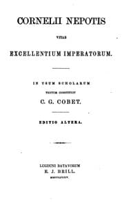 Tapa de Cornelii Nepotis Vitae excellentium imperatorum