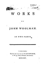 Tapa de The Works of John Woolman: In Two Parts