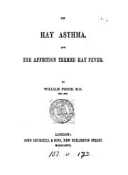 Tapa de On hay asthma and the affection termed hay fever