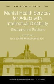 Tapa de Mental health services for adults with intellectual disability