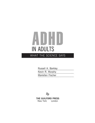 Tapa de ADHD in adults