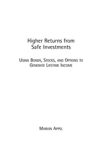 Tapa de Higher returns from safe investments