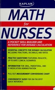 Tapa de Math for nurses