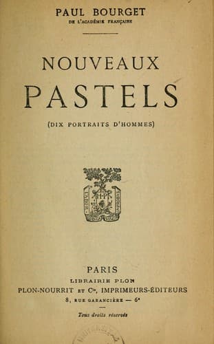 Tapa de Nouveaux pastels