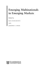 Tapa de Emerging multinationals from emerging markets