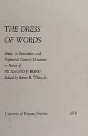 Tapa de The dress of words