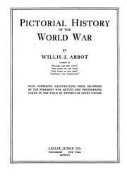 Tapa de PICTORIAL HISTORY OF THE WORLD WAR