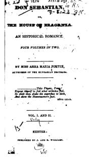 Tapa de Don Sebastian: Or, The House of Braganza, an Historical Romance