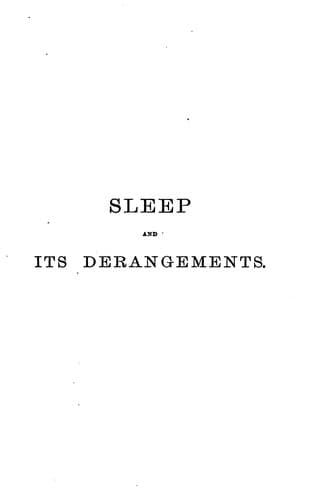 Tapa de Sleep and Its Derangements