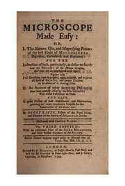 Tapa de The Microscope Made Easy: Or, I. The Nature, Uses, and Magnifying Powers of the Best Kinds of ..