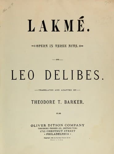 Tapa de Lakmé