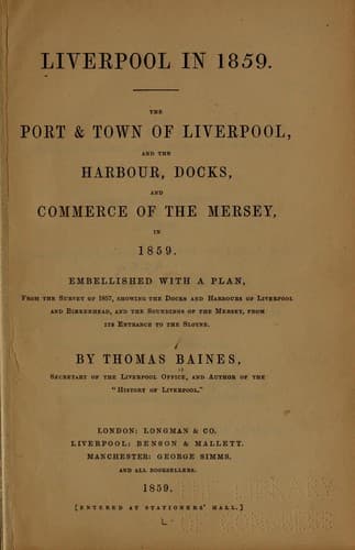 Tapa de Liverpool in 1859