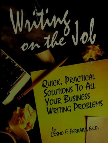 Tapa de Writing on the job