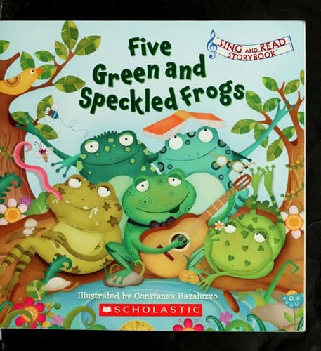Tapa de Five green and speckled frogs