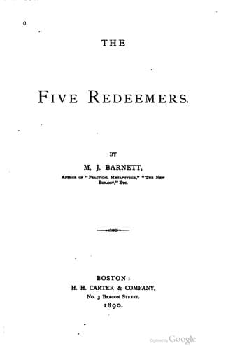 Tapa de The five redeemers