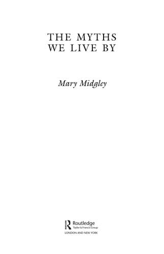 Tapa de MYTHS WE LIVE BY.