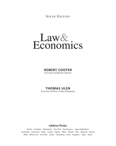 Tapa de Law & economics