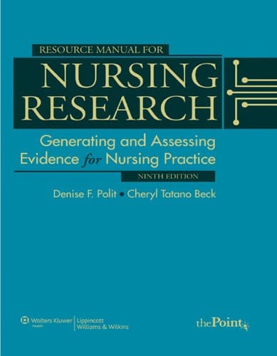Tapa de Resource manual for nursing research