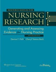 Tapa de Resource manual for nursing research
